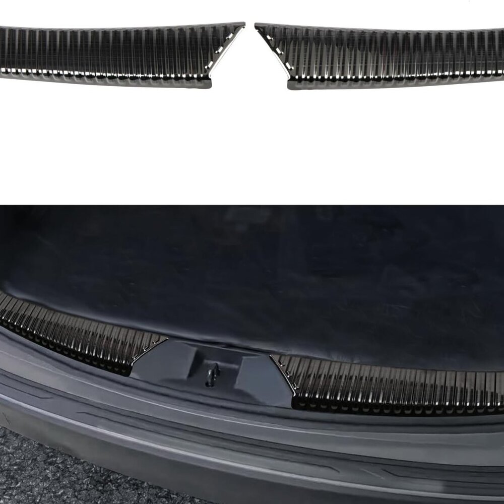 Subaru Forester 2025 Steel Rear Boot Trunk Bumper Protector Guard 2 PCS Black - Picture 2 of 6